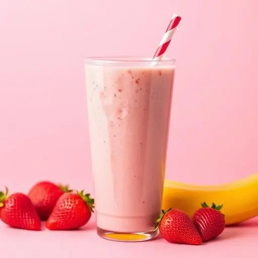 Strawberry Banana Smoothies at Pure Nutrition
